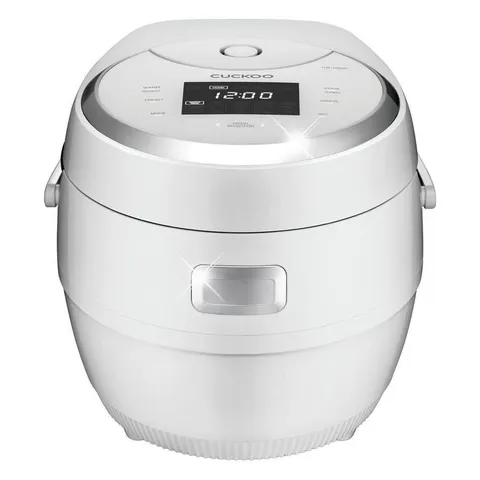 2.5 qt. White/Silver 10-cup Multi-functional Micom Electric Rice Cooker and Warmer 16-built-in programs