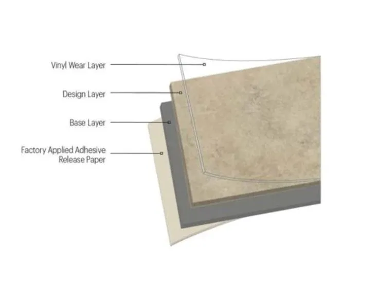 Style Selections 12-in x 12-in Adobe Peel and Stick Vinyl Tile, photo 5 of 6