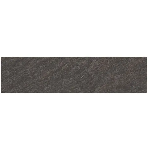 Galvano Charcoal Porcelain Granite Bullnose Tile (3 × 12 in)