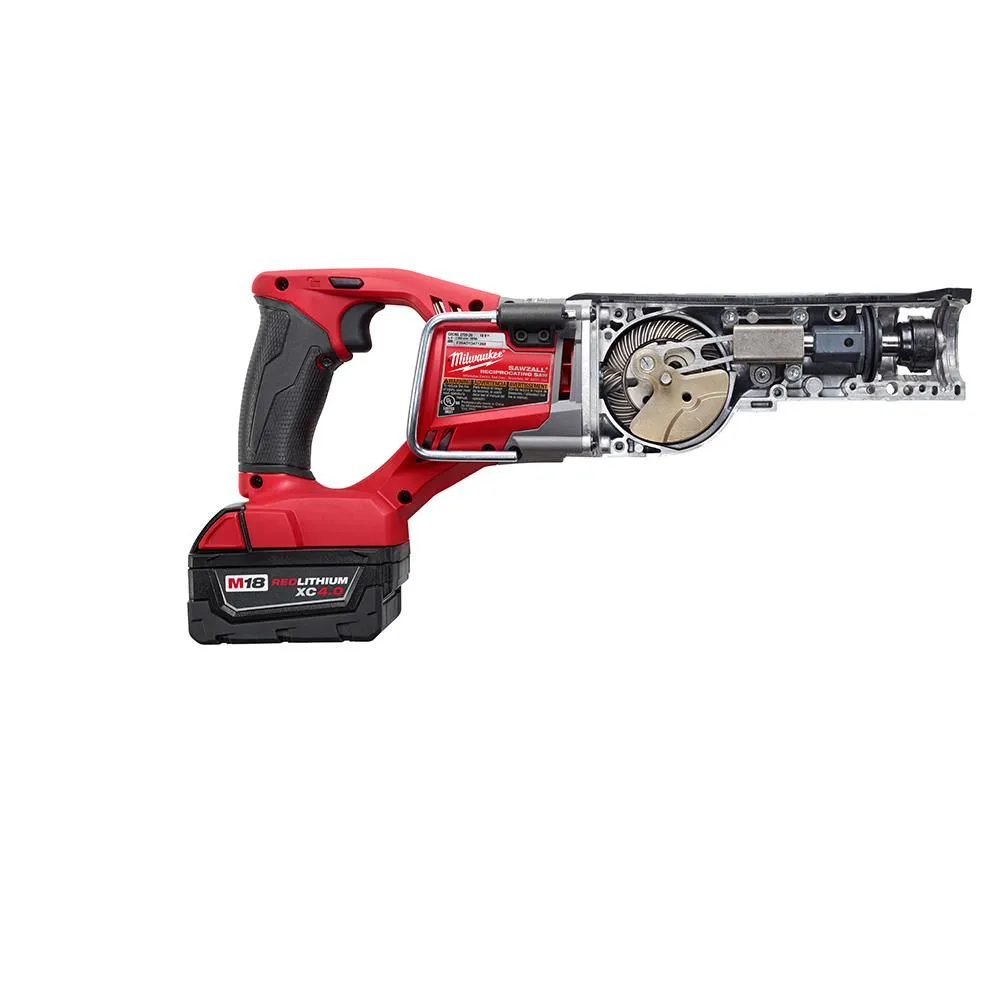 M18 FUEL 18-Volt Lithium-Ion Brushless Cordless SAWZALL Reciprocating Saw Kit W/(2) 5.0Ah Batteries, Charger & Hard Case, photo 7 of 17