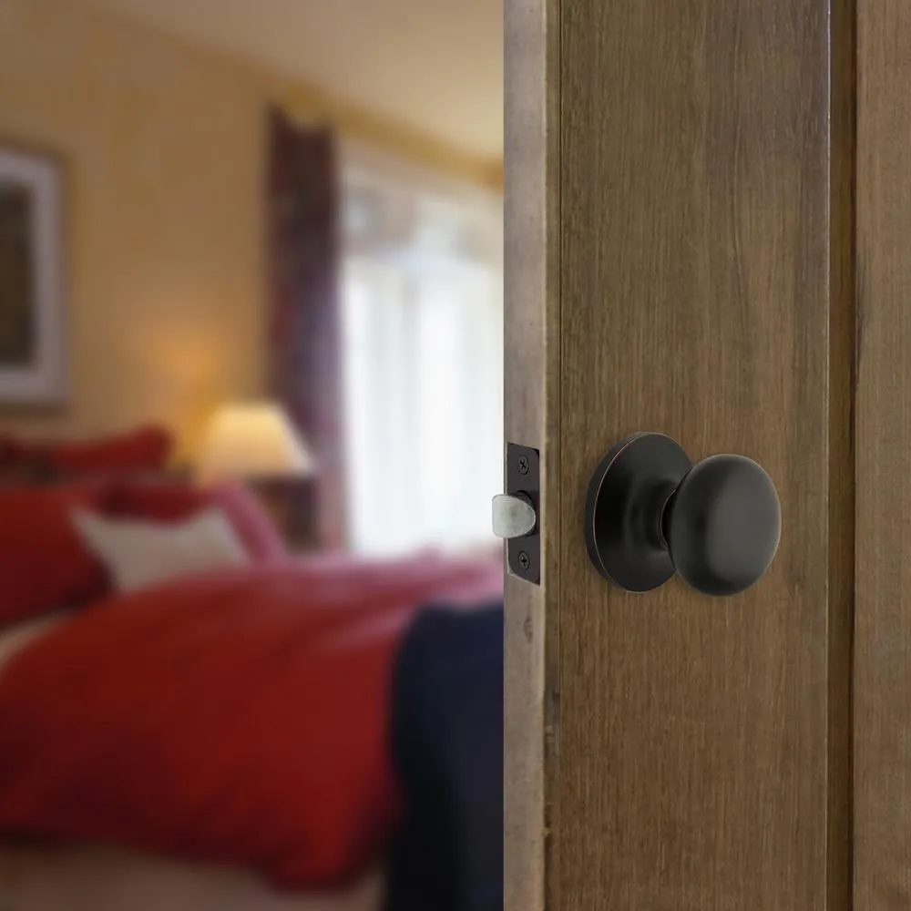Round Aged Bronze Hall and Closet Door Knob, photo 2 of 10