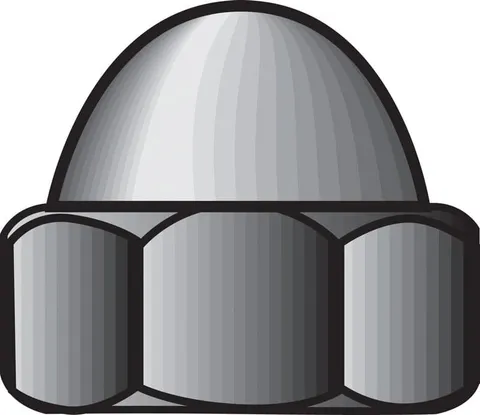 Stainless Steel #10-24 Acorn Nuts (100-Pack)