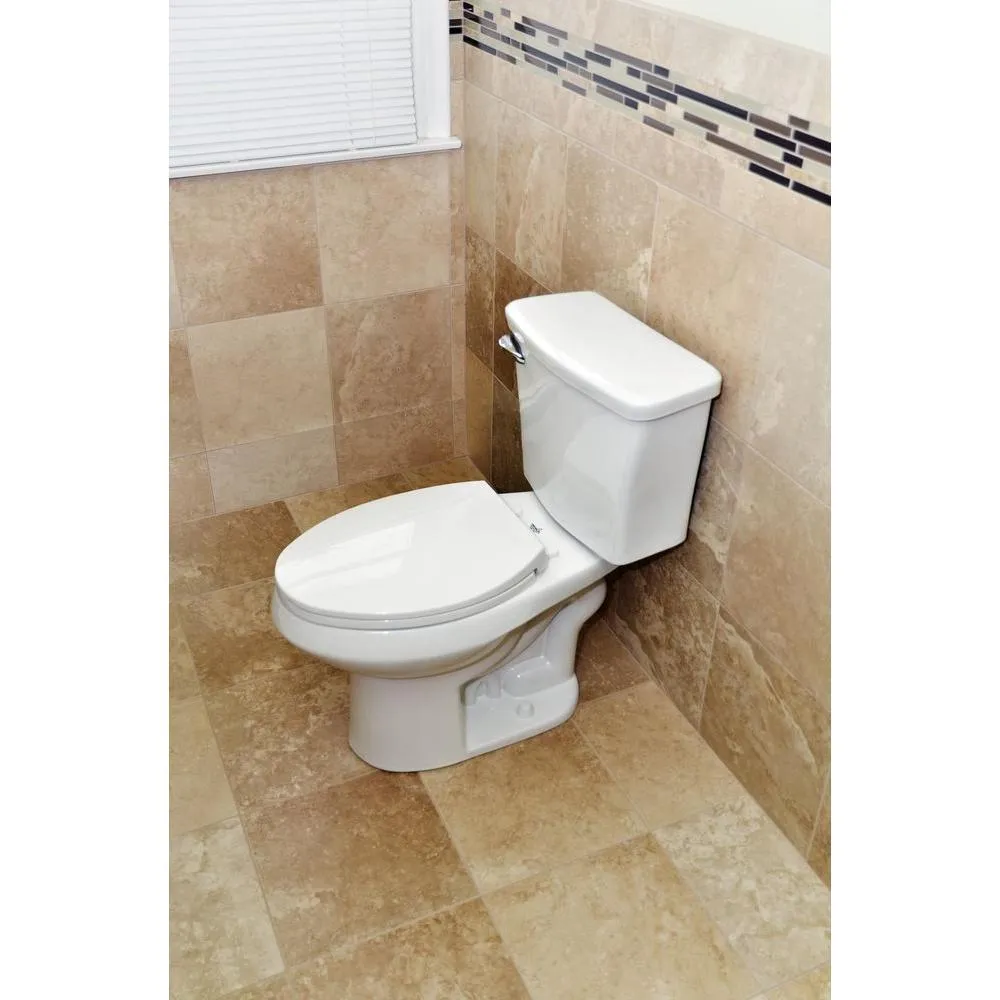 2-pc. 1.28 GPF Single Flush Elongated Toilet with Patented Overflow Protection Technology in White with Seat, photo 11 of 12