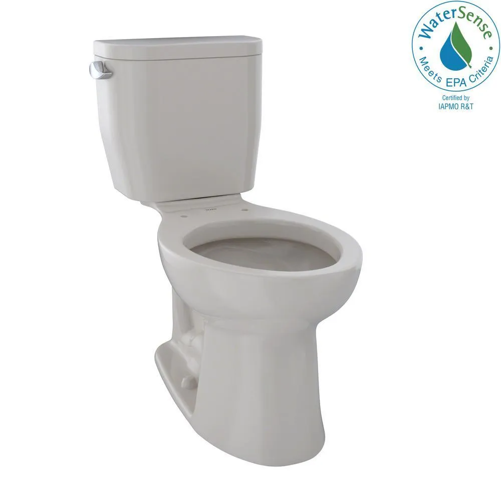 TOTO Entrada 2-Piece 1.28 GPF Single Flush Elongated Toilet in Sedona Beige, photo 2 of 9