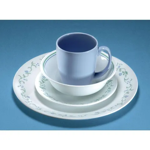 16-Piece Casual Country Cottage Glass Dinnerware Set (Service for 4)