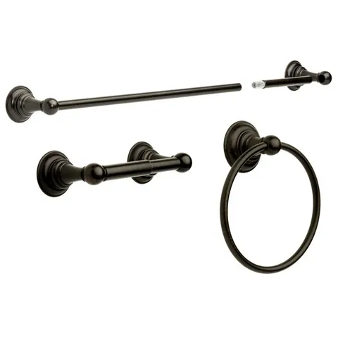 3-Piece Providence Venetian Bronze Decorative Bathroom Hardware Set