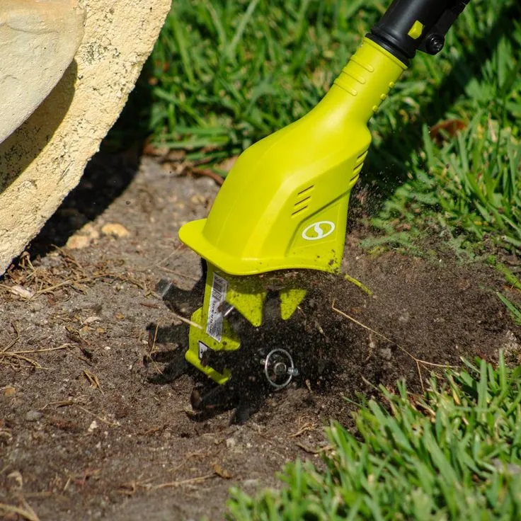 Sun Joe 4.25 in. 24-Volt Cordless Electric Garden Tiller/Cultivator Kit with 2.0 Ah Battery + Charger, photo 5 of 9