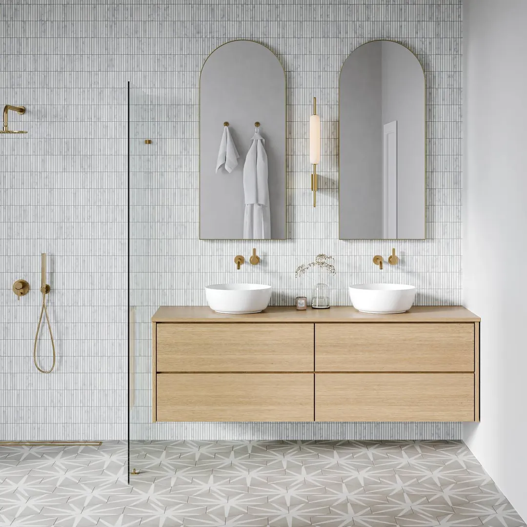 Bedrosians Allora 8.5" x 10" Hexagon Porcelain Decorative Tile in Stella (12.67 SqFt/Ctn), photo 4 of 8