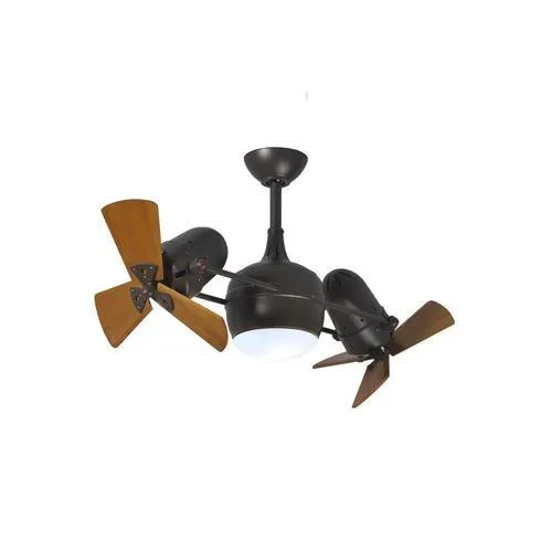 Matthews Fan Company Dagny 41-in Textured Bronze LED Indoor/Outdoor Ceiling Fan with Remote (6-Blade), photo 2 of 2