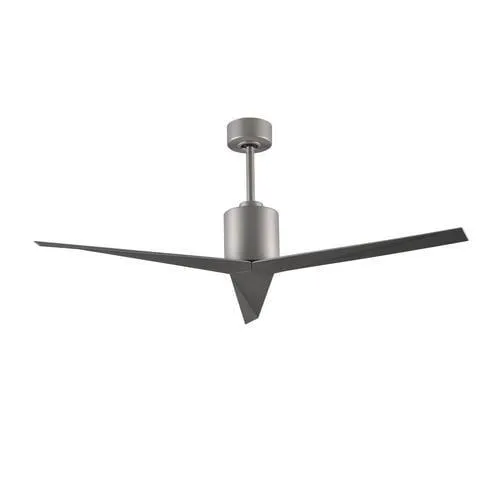 Matthews Fan Company Eliza 56-in Brushed Nickel Indoor/Outdoor Ceiling Fan with Remote (3-Blade), photo 2 of 2