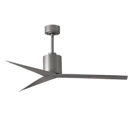 Matthews Fan Company Eliza 56-in Brushed Nickel Indoor/Outdoor Ceiling Fan with Remote (3-Blade), photo 2 of 2