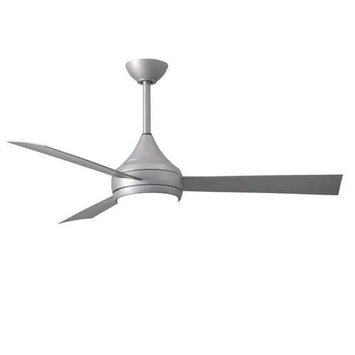 Matthews Fan Company Donaire 52-in Brushed Stainless LED Indoor/Outdoor Ceiling Fan with Remote (3-Blade), photo 2 of 2
