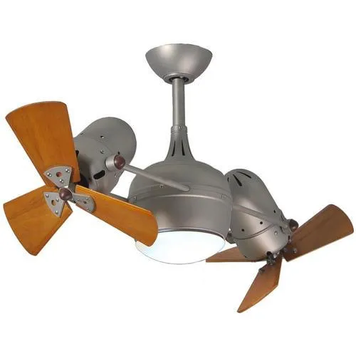 Matthews Fan Company Dagny 41-in Brushed Nickel LED Indoor/Outdoor Ceiling Fan with Remote (6-Blade), photo 3 of 3