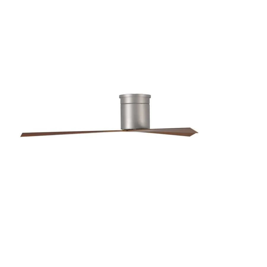 Matthews Fan Company Eliza 56-in Brushed Nickel Indoor/Outdoor Flush Mount Ceiling Fan with Remote (3-Blade), photo 5 of 6