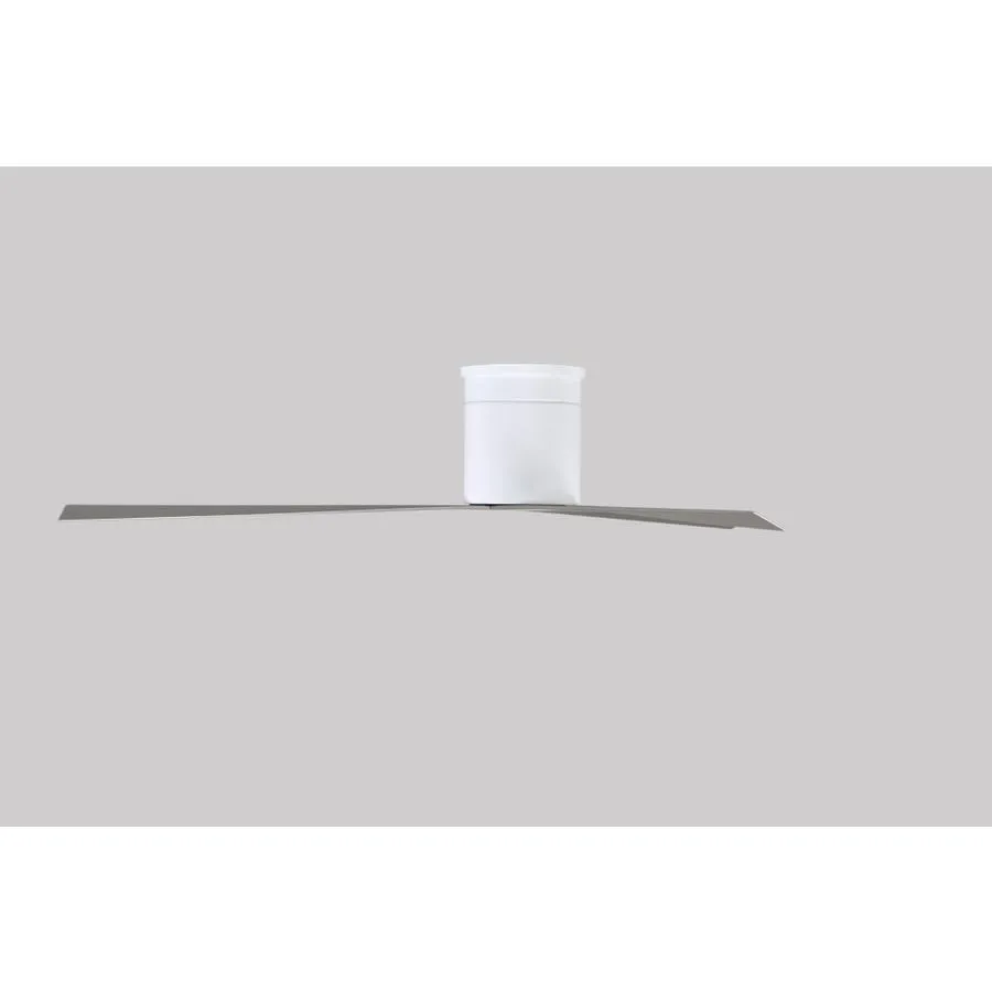 Matthews Fan Company Eliza 56-in Gloss White Indoor/Outdoor Flush Mount Ceiling Fan with Remote (3-Blade), photo 4 of 5
