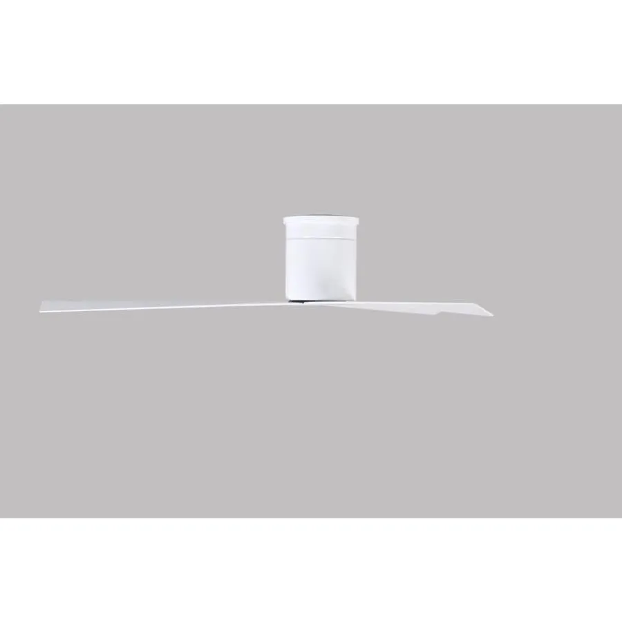 Matthews Fan Company Eliza 56-in Gloss White Indoor/Outdoor Flush Mount Ceiling Fan with Remote (3-Blade), photo 5 of 9