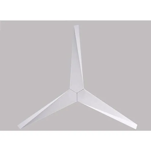 Matthews Fan Company Eliza 56-in Gloss White Indoor/Outdoor Flush Mount Ceiling Fan with Remote (3-Blade), photo 9 of 9