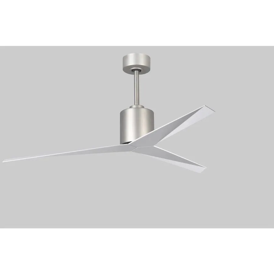 Matthews Fan Company Eliza 56-in Brushed Nickel Indoor/Outdoor Ceiling Fan with Remote (3-Blade), photo 4 of 7