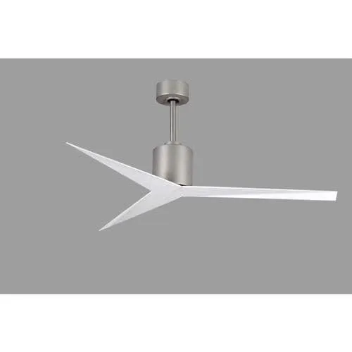 Matthews Fan Company Eliza 56-in Brushed Nickel Indoor/Outdoor Ceiling Fan with Remote (3-Blade), photo 7 of 7