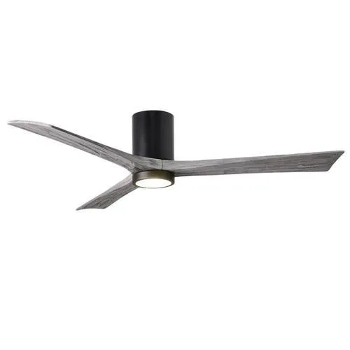 Matthews Fan Company Irene-HLK 60-in Matte Black Integrated LED Indoor/Outdoor Flush Mount Ceiling Fan with Remote (3-Blade), photo 2 of 2