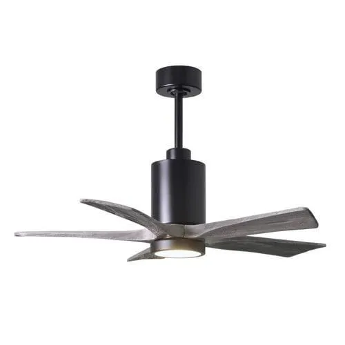Matthews Fan Company Patricia 42-in Matte Black Integrated LED Indoor/Outdoor Ceiling Fan with Remote (5-Blade), photo 2 of 2