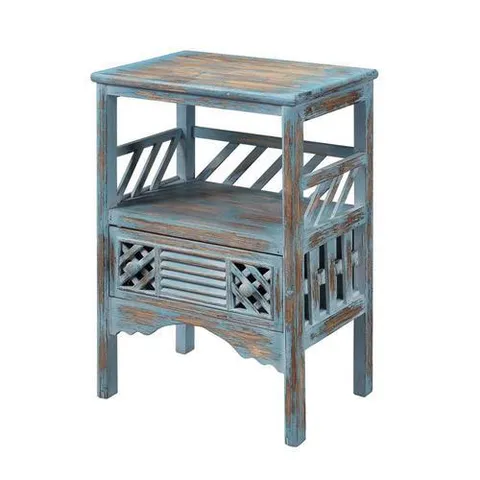 Blue/Briwn Wood Veneer Coffee Table