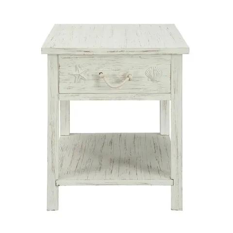 sanibel Sanibel White Rub Wood Coffee Table