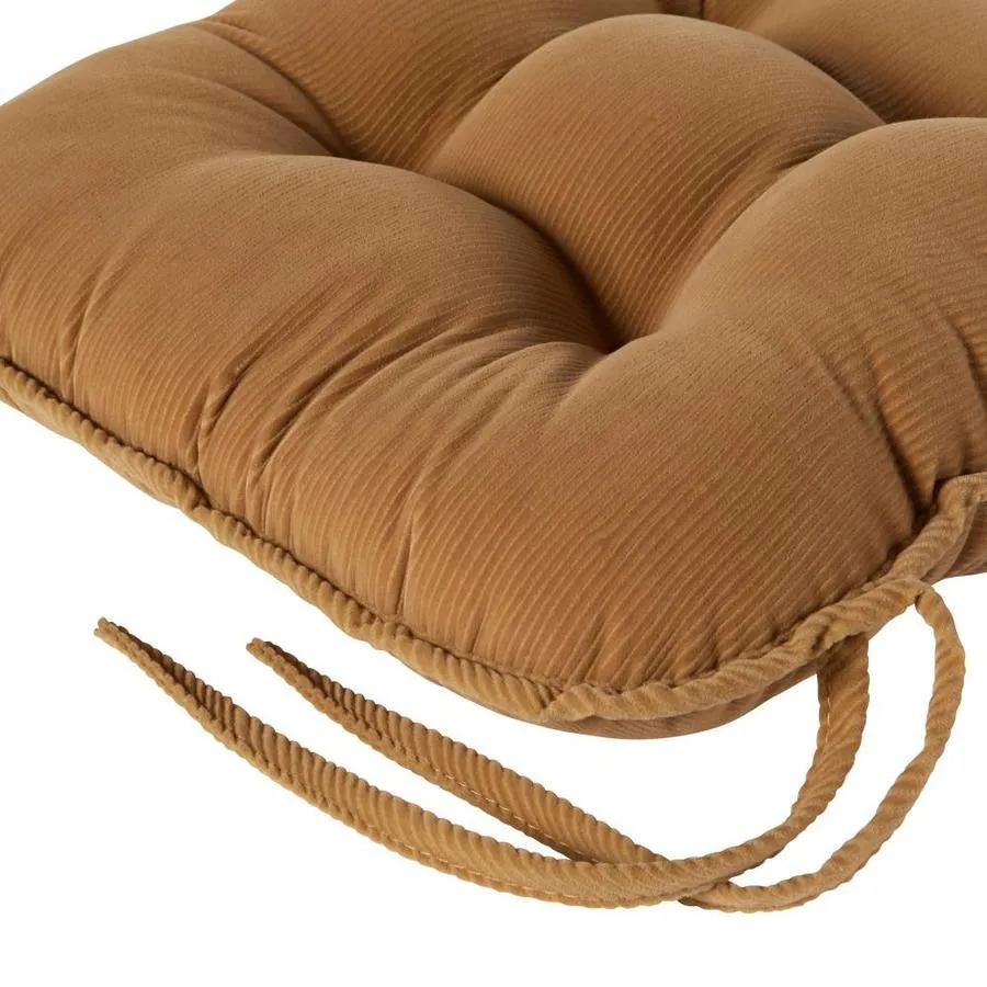 Greendale Home Fashions Jumbo Rocking Chair Cushion- Cherokee Solid- Khaki, photo 3 of 5