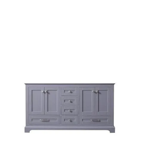 Dukes 60-in Dark Grey Bathroom Vanity Cabinet