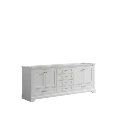 Dukes 80-in White Bathroom Vanity Cabinet
