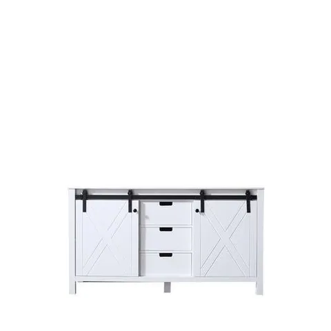 Marsyas 60-in White Bathroom Vanity Cabinet
