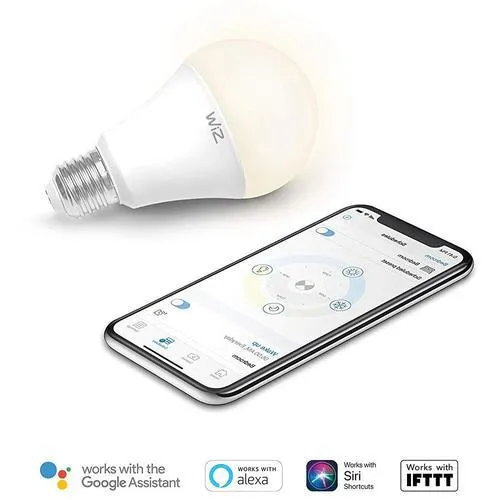 WiZ 60-Watt EQ A19 Warm White Dimmable LED Light Bulb, photo 2 of 2