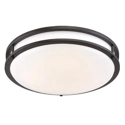 Designers Fountain 12-in Oil Rubbed Bronze Modern/Contemporary LED Flush Mount Light ENERGY STAR, photo 4 of 4