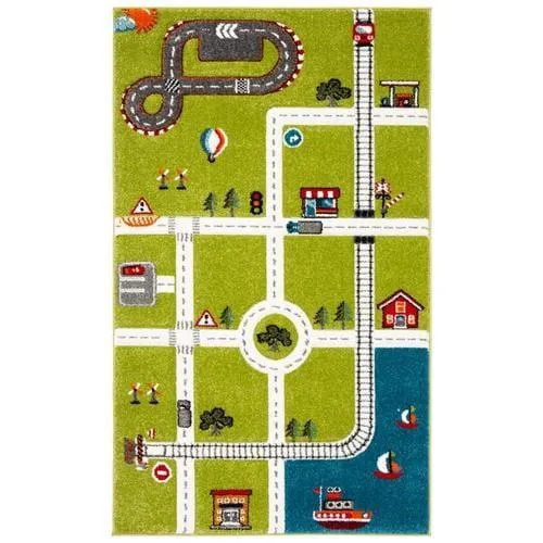 Safavieh Carousel Kids Fawn 4 x 6 Green/Ivory Indoor Kids Area Rug, photo 6 of 6