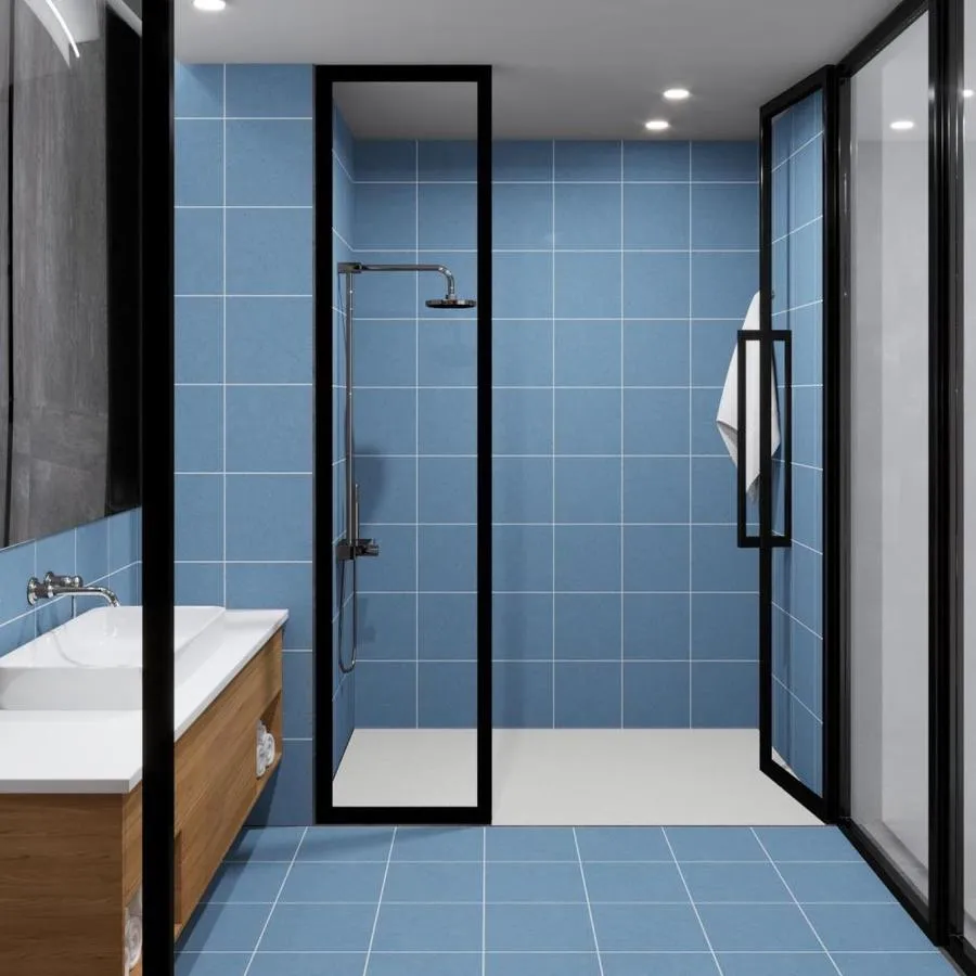 Crossville ChromaCode 12-Pack Denim 12-in x 12-in Matte Porcelain Stone Look Floor and Wall Tile, photo 4 of 26