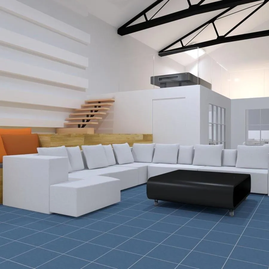Crossville ChromaCode 12-Pack Denim 12-in x 12-in Matte Porcelain Stone Look Floor and Wall Tile, photo 5 of 26