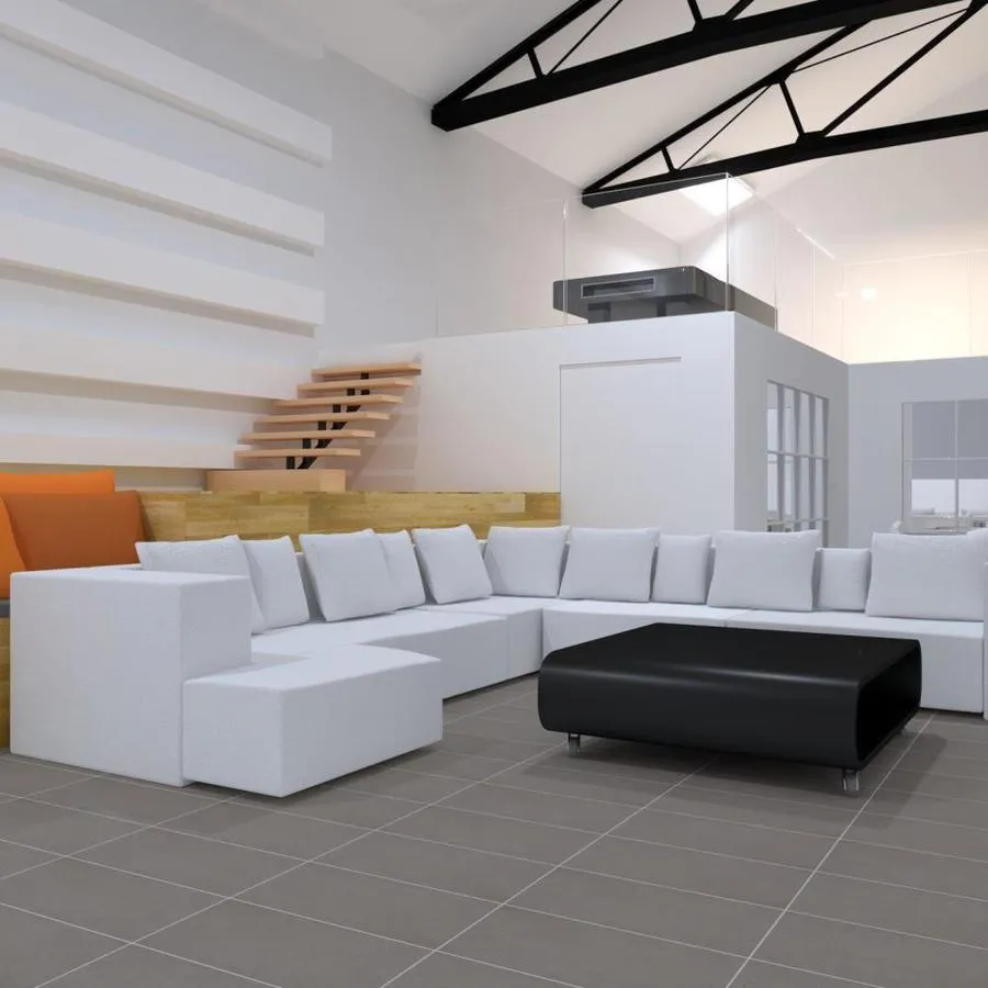 Crossville ChromaCode 8-Pack Concrete 12-in x 24-in Matte Porcelain Stone Look Floor and Wall Tile, photo 4 of 26