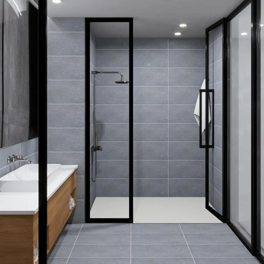 Crossville ChromaCode 8-Pack Steel/Semi-polished 12-in x 24-in Lappato Porcelain Stone Look Floor and Wall Tile, photo 5 of 26