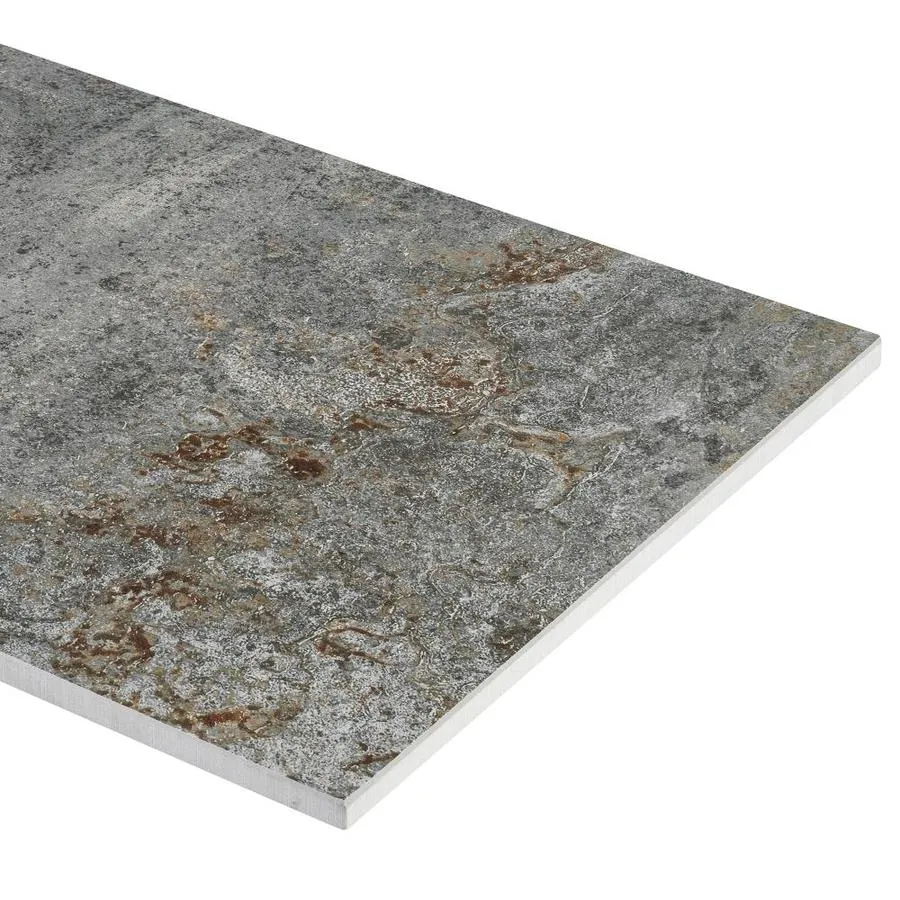 Crossville EnGarde 12-Pack Charcoal 6-in x 24-in Metallic Porcelain Stone Look Floor and Wall Tile, photo 8 of 10