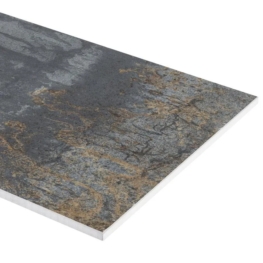 Crossville EnGarde 12-Pack Charcoal 6-in x 24-in Metallic Porcelain Stone Look Floor and Wall Tile, photo 9 of 10