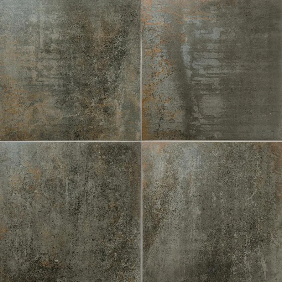 Crossville EnGarde 4-Pack Charcoal 24-in x 24-in Metallic Porcelain Stone Look Floor and Wall Tile, photo 12 of 13