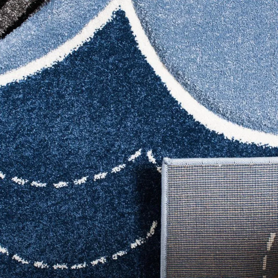 Safavieh Carousel Kids Ark 5 x 5 Blue/Gray Square Indoor Kids Area Rug, photo 3 of 4