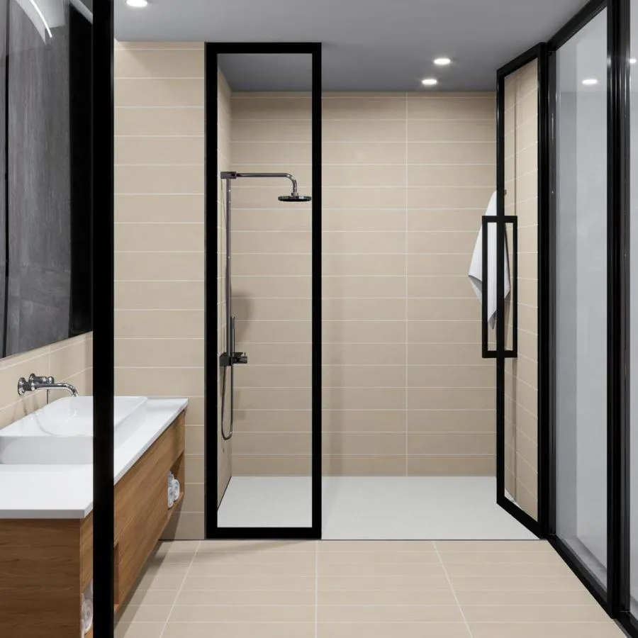 Crossville ChromaCode 12-Pack Sand 6-in x 24-in Matte Porcelain Stone Look Floor and Wall Tile, photo 3 of 26