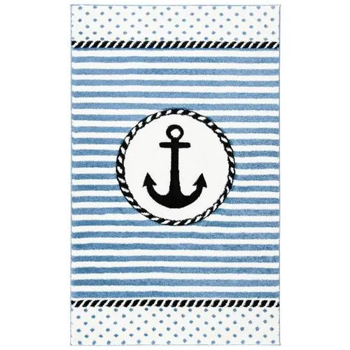 Safavieh Carousel Kids Anchor 3 x 5 Ivory/Navy Indoor Kids Throw Rug, photo 6 of 6