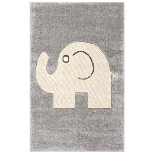 Safavieh Carousel Kids Elephant 3 x 5 Gray/Ivory Indoor Kids Throw Rug, photo 6 of 6