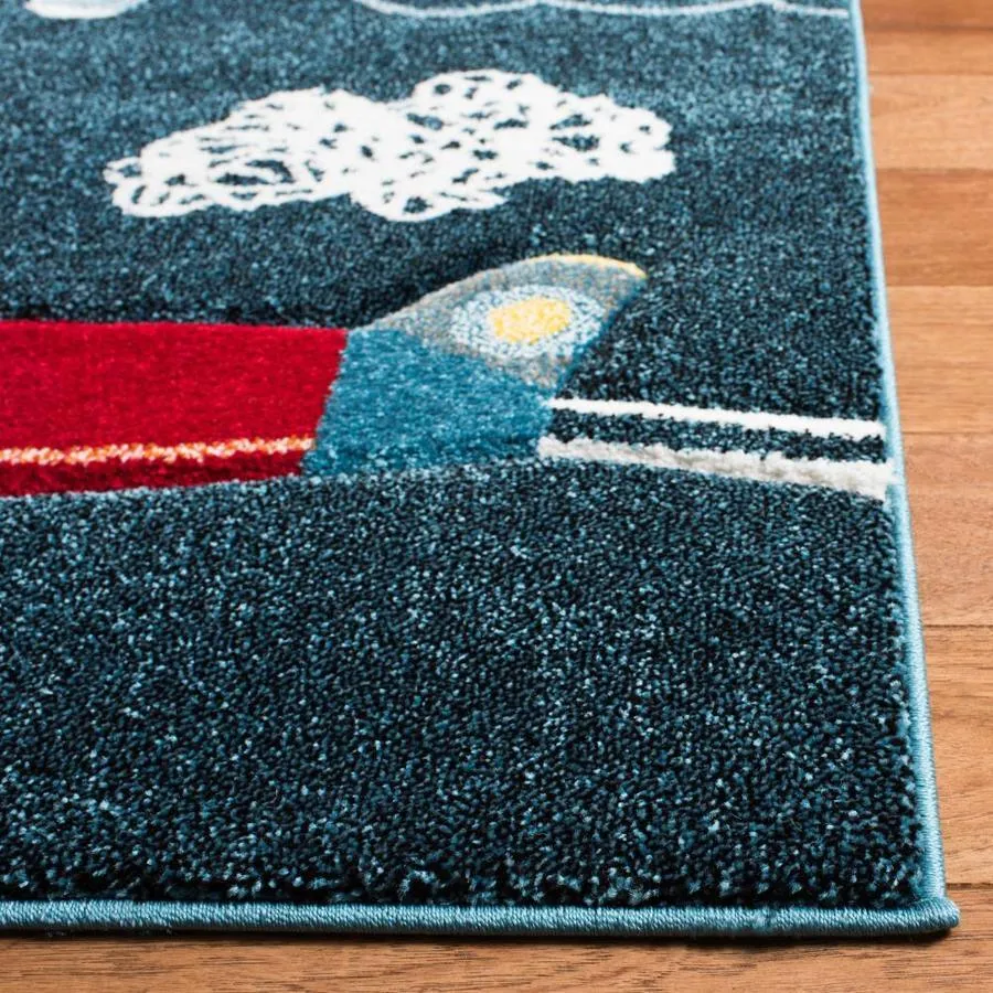 Safavieh Carousel Kids Planes 4 x 6 Navy/Ivory Indoor Kids Area Rug, photo 2 of 6