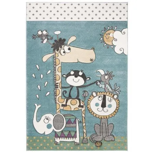 Safavieh Carousel Kids Giraffe 4 x 6 Ivory/Blue Indoor Kids Area Rug, photo 6 of 6