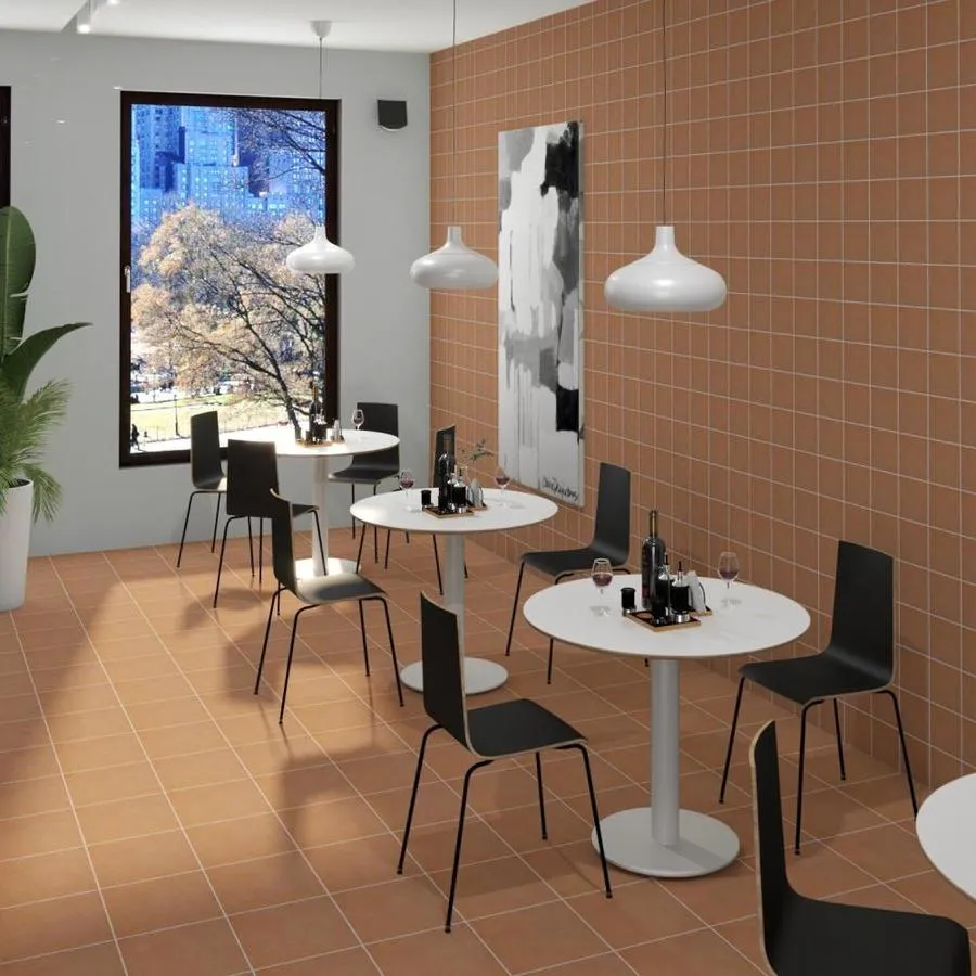 Crossville ChromaCode 17-Pack Orange 6-in x 6-in Matte Porcelain Stone Look Floor and Wall Tile, photo 6 of 26
