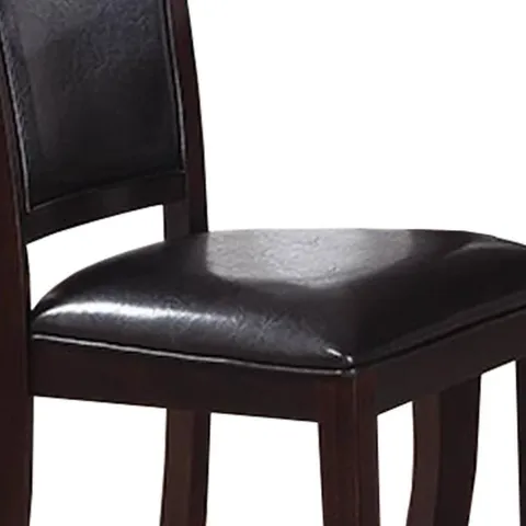 Traditional Faux Leather Upholstered Side Chair (Wood Frame)