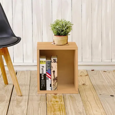 1 Compartment Natural Stackable Recycled Paperboard Cube